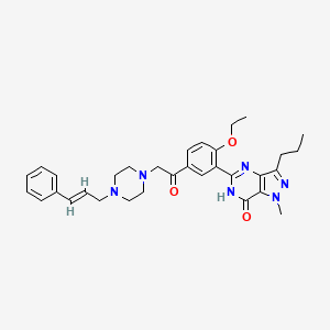 molecular formula C32H38N6O3 B3322344 Cinnamyldenafil-d8 CAS No. 1446089-83-3