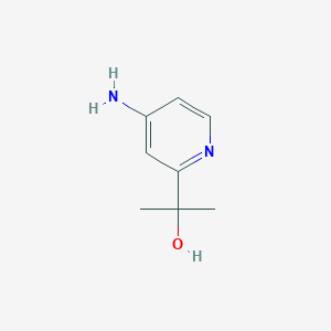 molecular formula C8H12N2O B3322371 2-(4-Aminopyridin-2-yl)propan-2-ol CAS No. 1446509-57-4