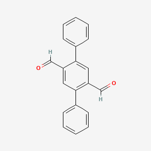 molecular formula C20H14O2 B3322394 [1,1':4',1''-terphenyl]-2',5'-dicarbaldehyde CAS No. 144836-60-2