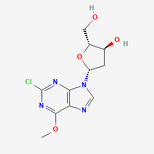 molecular formula C11H13ClN4O4 B3322488 2-Chloro-2'-deoxy-6-O-methylinosine CAS No. 146196-07-8