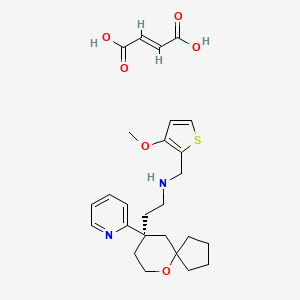 molecular formula C26H34N2O6S B3322525 Unii-0JE2qyq7CW CAS No. 1467617-09-9