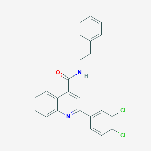 molecular formula C24H18Cl2N2O B332262 2-(3,4-dichlorophenyl)-N-(2-phenylethyl)quinoline-4-carboxamide 