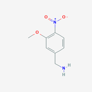 molecular formula C8H10N2O3 B3322630 (3-Methoxy-4-nitrophenyl)methanamine CAS No. 149555-78-2