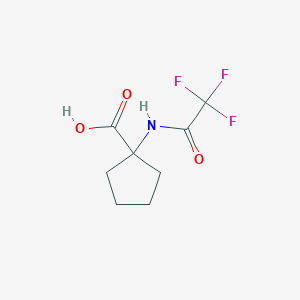 molecular formula C8H10F3NO3 B3322685 1-Trifluoroacetylaminocyclopentanecarboxylic acid CAS No. 151159-24-9