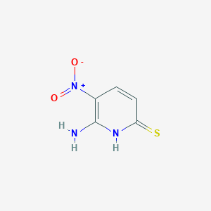 molecular formula C5H5N3O2S B3322713 6-Amino-5-nitropyridine-2(1H)-thione CAS No. 1516841-23-8