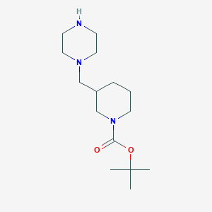 B3322729 tert-Butyl 3-(piperazin-1-ylmethyl)piperidine-1-carboxylate CAS No. 1519484-43-5