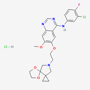 molecular formula C25H27Cl2FN4O4 B3322807 Simotinib hydrochloride CAS No. 1538617-88-7