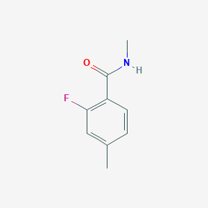 molecular formula C9H10FNO B3322810 2-fluoro-N,4-dimethylbenzamide CAS No. 1538873-31-2