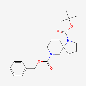 molecular formula C21H30N2O4 B3323433 7-Benzyl 1-tert-butyl 1,7-diazaspiro[4.5]decane-1,7-dicarboxylate CAS No. 1638761-41-7
