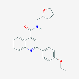 molecular formula C23H24N2O3 B332379 2-(4-ETHOXYPHENYL)-N-[(OXOLAN-2-YL)METHYL]QUINOLINE-4-CARBOXAMIDE 