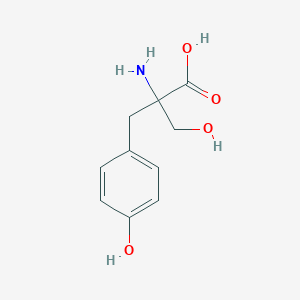 molecular formula C₁₀H₁₃NO₄ B033238 2-氨基-2-(羟甲基)-3-(4-羟苯基)丙酸 CAS No. 134309-86-7