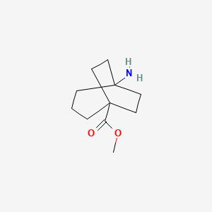 molecular formula C11H19NO2 B3324080 Methyl 5-aminobicyclo[3.2.2]nonane-1-carboxylate CAS No. 1788126-69-1