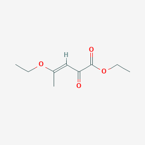 molecular formula C9H14O4 B3324218 Ethyl (3E)-4-ethoxy-2-oxopent-3-enoate CAS No. 181512-62-9