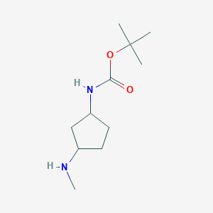 molecular formula C11H22N2O2 B3324280 tert-Butyl (3-(methylamino)cyclopentyl)carbamate CAS No. 1821739-64-3