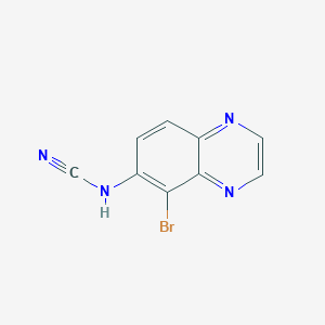 molecular formula C9H5BrN4 B3324344 N-(5-Bromoquinoxalin-6-yl)cyanamide CAS No. 182628-02-0
