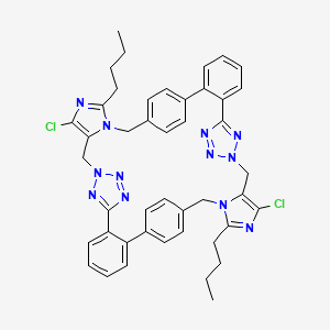 molecular formula C44H42Cl2N12 B3324401 Losartan cyclic dimer CAS No. 1846587-44-7