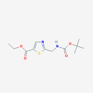 Ethyl 2-(((tert-butoxycarbonyl)amino)methyl)thiazole-5-carboxylate