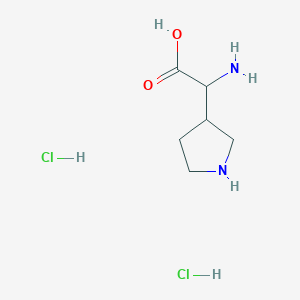 2-Amino-2-(pyrrolidin-3-YL)acetic acid 2hcl