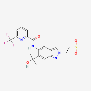 molecular formula C20H21F3N4O4S B3324631 Zabedosertib CAS No. 1931994-81-8