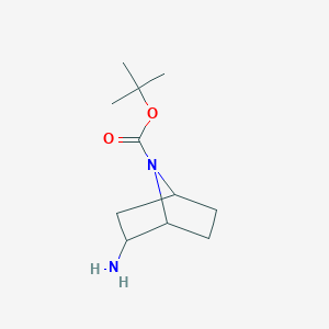 molecular formula C11H20N2O2 B3324654 Tert-butyl 2-amino-7-azabicyclo[2.2.1]heptane-7-carboxylate CAS No. 1932328-64-7