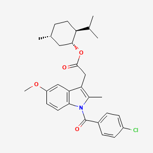 molecular formula C29H34ClNO4 B3324693 Indomethacin 1-Menthol ester CAS No. 193603-94-0