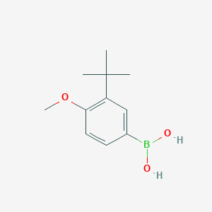 molecular formula C11H17BO3 B3324800 (3-tert-butyl-4-methoxyphenyl)boronic acid CAS No. 196960-96-0