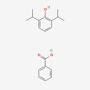 molecular formula C19H22O2 B3324924 Benzoic acid--2,6-di(propan-2-yl)phenol (1/1) CAS No. 2005-09-6