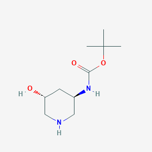 molecular formula C10H20N2O3 B3324932 tert-Butyl N-[(3R,5R)-5-hydroxy-3-piperidyl]carbamate CAS No. 2007920-72-9