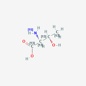molecular formula C4H9NO3 B3325005 L-Threonine-13C4,15N 