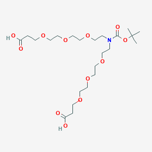 molecular formula C23H43NO12 B3325079 N-Boc-N-bis(PEG3-acid) CAS No. 2055023-35-1