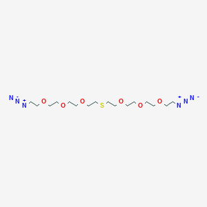 molecular formula C16H32N6O6S B3325086 Azido-PEG3-S-PEG3-azide CAS No. 2055023-77-1
