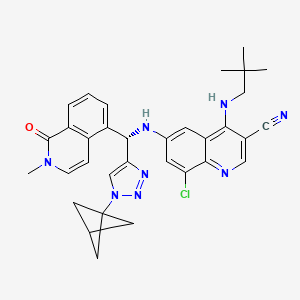 molecular formula C33H33ClN8O B3325163 Tilpisertib CAS No. 2065153-41-3
