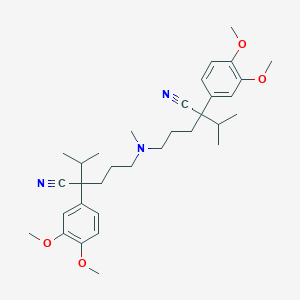 5,5'-(Methylimino)bis(2-(3,4-dimethoxyphenyl)-2-(1-methylethyl)pentanenitrile)