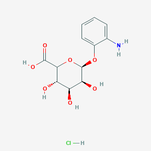 (3S,4S,5S,6S)-6-(2-aminophenoxy)-3,4,5-trihydroxyoxane-2-carboxylic acid;hydrochloride