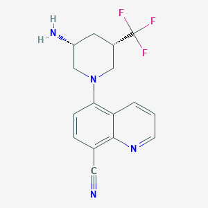 molecular formula C16H15F3N4 B3325347 Unii-7CZ390V26X CAS No. 2101938-42-3