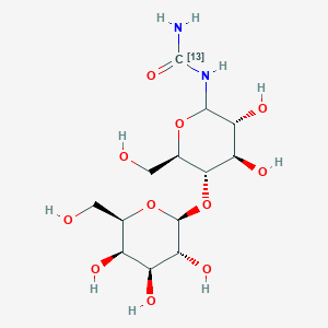 molecular formula C13H24N2O11 B3325359 Lactosylurea C-13 CAS No. 210408-00-7