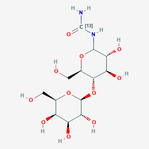 molecular formula C13H24N2O11 B3325359 Stable-isotope labeled lactose ureide CAS No. 210408-00-7