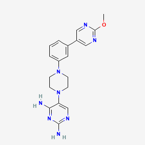 molecular formula C19H22N8O B3325407 Fanotaprim CAS No. 2120282-75-7