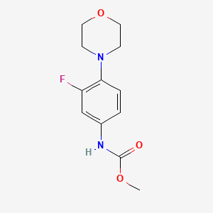 molecular formula C12H15FN2O3 B3325422 Linezolid impurity 3 CAS No. 212325-40-1