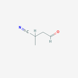 molecular formula C5H7NO B3325431 2-Methylsuccinaldehydonitril CAS No. 21251-23-0