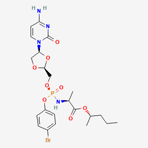 molecular formula C22H30BrN4O8P B3325445 Unii-Q1I6YZ0ngf CAS No. 2129993-56-0