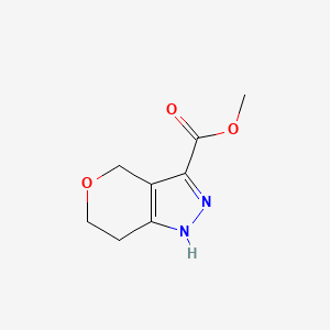 molecular formula C8H10N2O3 B3325455 Methyl 1,4,6,7-tetrahydropyrano[4,3-c]pyrazole-3-carboxylate CAS No. 2133444-68-3