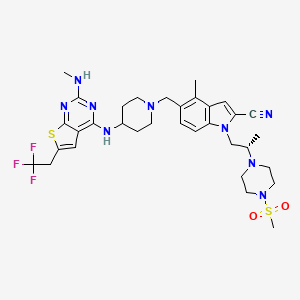 molecular formula C33H42F3N9O2S2 B3325460 Ziftomenib CAS No. 2134675-36-6