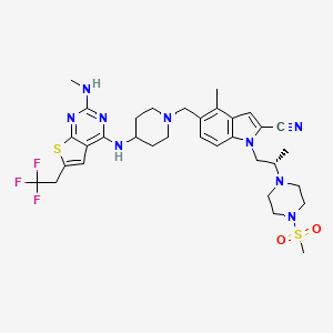 molecular formula C33H42F3N9O2S2 B3325460 Unii-4mod1F4enc CAS No. 2134675-36-6