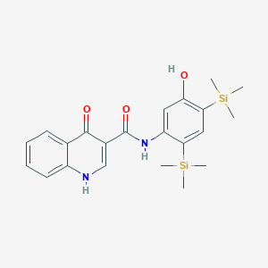 molecular formula C22H28N2O3Si2 B3325474 Dirocaftor CAS No. 2137932-23-9