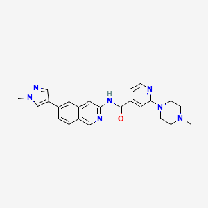 molecular formula C24H25N7O B3325501 Cirtuvivint CAS No. 2143917-62-6