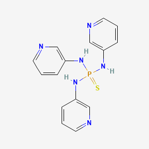 molecular formula C15H15N6PS B3325510 N,N',N''-三(3-吡啶基)硫代膦酰胺 CAS No. 2146095-56-7