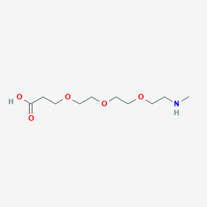 molecular formula C10H21NO5 B3325515 Methylamino-PEG3-acid 