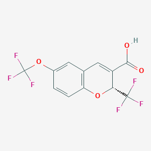 molecular formula C12H6F6O4 B3325520 Ocarocoxib CAS No. 215122-22-8