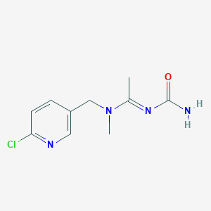molecular formula C10H13ClN4O B3325527 Acetamiprid metabolite IM-1-2 CAS No. 215366-29-3